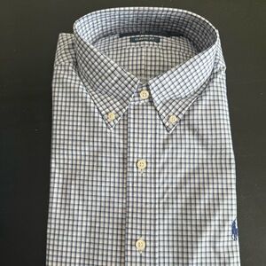 Ralph Lauren Blue and White Checkered Shirt